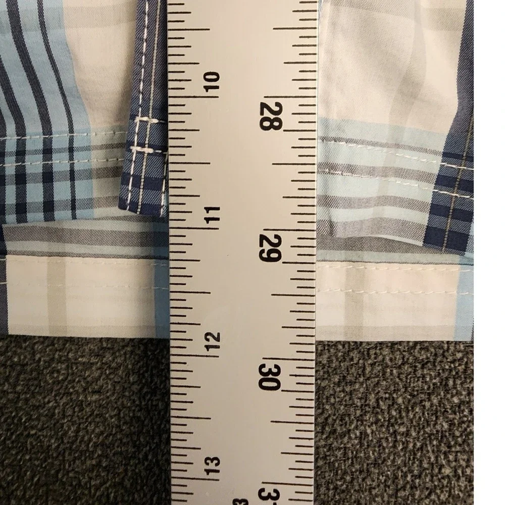 Alaskan Hardgear Mens 2XL Tall‎ Plaid Button Down Short Sleeve Shirt